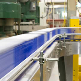 Conveyor belts used in mail and parcel handling