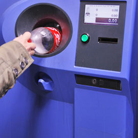 Förderband für Rücknahmeautomaten , Flasche Recyclingmaschinen und Flaschenverarbeitung.